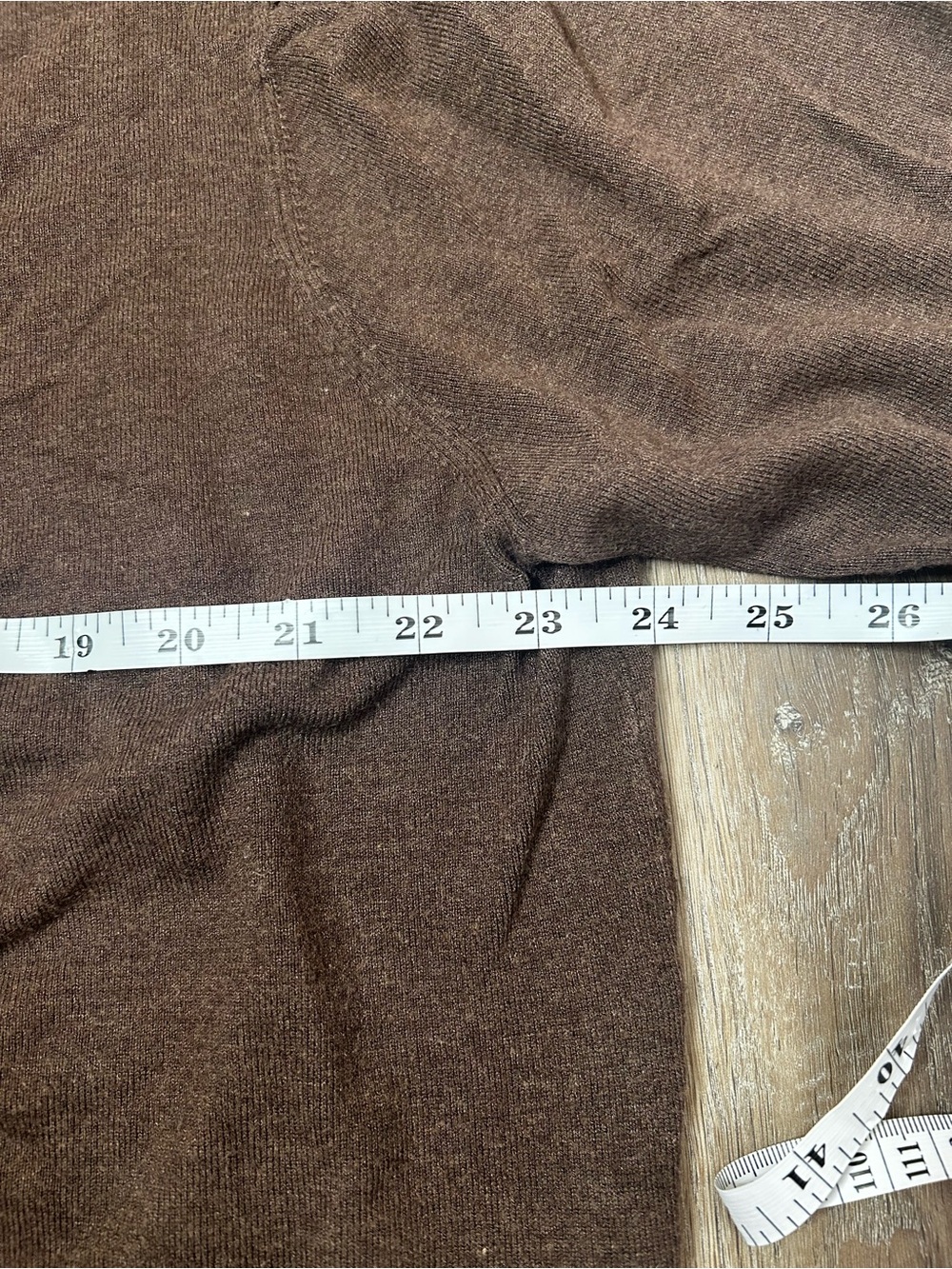 Divided Women's Scoop Crewneck Sweater in Chocolate Brown - Picture 6 of 8